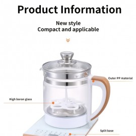 18 Smart Functions Electric Teapot Kettle Thickened Glass Tea Maker - Intelligent Multi-Functional Medicine Health Pot 60.87oz Kettle Heat-Resistant Tea Pot With Detachable Filter
