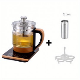 18 Smart Functions Electric Teapot Kettle Thickened Glass Tea Maker - Intelligent Multi-Functional Medicine Health Pot 60.87oz Kettle Heat-Resistant Tea Pot With Detachable Filter
