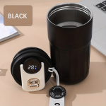 Smart Temperature Display Coffee Cup Insulation Cup, Girls Cute Walking Student Male Portable Car Water Cup Icecup