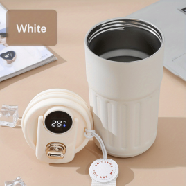 Smart Temperature Display Coffee Cup Insulation Cup, Girls Cute Walking Student Male Portable Car Water Cup Icecup