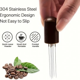 Espresso Coffee Stirrer Distributor Needle Stainless Steel Coffee Powder Tamper Wdt Tool Coffee Stirring Barista Accessories