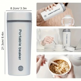 1pc 11.83oz Fast Boiling Electric Kettle, Detachable Electrical Wire US Plug, Suitable For Business Trips, Travel, Office, Home, With Automatic Shut-Off Function