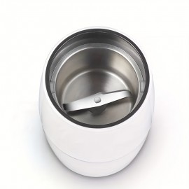 Effortless Grinding Of Coffee, Herbs, Spices, Nuts & Grains - Electric Stainless Steel Coffee & Spice Grinder