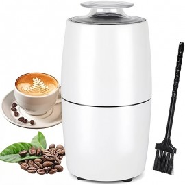 Effortless Grinding Of Coffee, Herbs, Spices, Nuts & Grains - Electric Stainless Steel Coffee & Spice Grinder