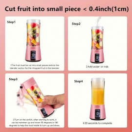 Portable Mini Wireless Blender Juicer: Get Freshly Squeezed Juice Anytime, Anywhere!