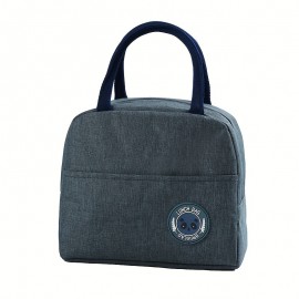 Portable Lunch Bag Lunch Box Insulated Canvas Tote Pouch School Bento Portable Dinner Container Picnic Food Storage
