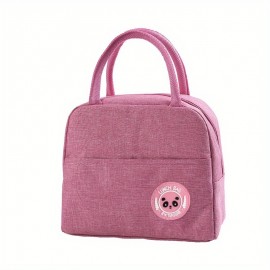 Portable Lunch Bag Lunch Box Insulated Canvas Tote Pouch School Bento Portable Dinner Container Picnic Food Storage