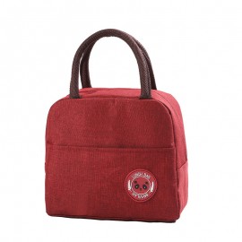 Portable Lunch Bag Lunch Box Insulated Canvas Tote Pouch School Bento Portable Dinner Container Picnic Food Storage