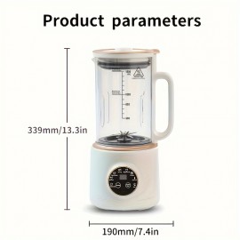 1pc Soy Milk Blender, 50.72oz/1500ML, Juicer, Soy Milk, Rice Cereal & Juice Blender, Milkshake, Puree, Free Filter, Self Clean, Keep Warm, Nut Milk Maker, Heavy Duty Blender, Juice Extractor