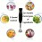 Electric Immersion Hand Blender, Food Grade Stainless Steel, 2-Speed Control One Hand Mixer,Mixer,Chopper,Ice Crushing,Removable Blending Stick For Easy Cleaning.For  Purees, Smoothies,Shakes,Ivory,Soups, Sauces, Baby Food