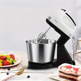 Upgrade Your Kitchen with This Powerful 100W Electric Stand Mixer - 2L Stainless Steel Bowl & 7 Speeds!