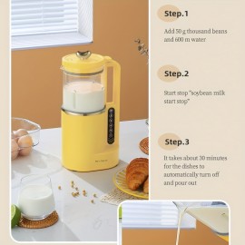 1000ml Portable Mini Soy Milk Maker with Free Filtering and Self-Cleaning - Perfect for 1-4 Person Households - Enjoy Fresh Soy Milk and Juices Anytime