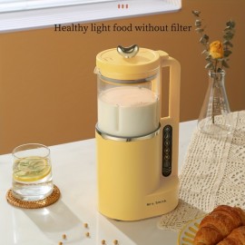 1000ml Portable Mini Soy Milk Maker with Free Filtering and Self-Cleaning - Perfect for 1-4 Person Households - Enjoy Fresh Soy Milk and Juices Anytime