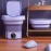 8L Foldable Mini Washing Machine: Fully Automatic Portable And Compact Clothing, Underwear, Panties And Socks For Apartment, Dorm, Camping And RV Travel