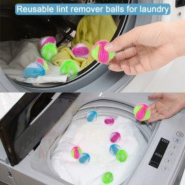8pcs/12pcs Reusable Pet Hair Remover for Laundry - Lint Remover Washing Balls for Washing Machine - Effectively Removes Pet Hair from Clothes - Eco-Friendly and Easy to Use