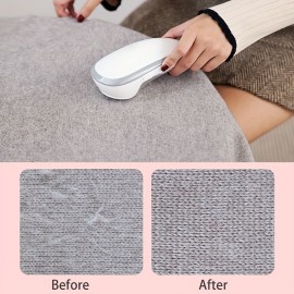 USB Fabric Shaver and Lint Remover - Defuzz Clothes, Furniture, Sweaters, Couches, and Blankets - Rechargeable Sweater Defuzzer with Pilling Trimmer - Say Goodbye to Fuzzy Pills and Lint
