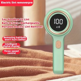 1pc, Fabric Shaver, Electric Lint Remover, USB Rechargeable Sweater Shaver, Power Lint Shaver, Fuzz Remover, Pilling Remover, Portable Hairball Trimmer For Clothes, Bedding, Furniture, Carpet, Sofa, Cleaning Supplies, Cleaning Gadgets
