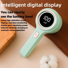 1pc, Fabric Shaver, Electric Lint Remover, USB Rechargeable Sweater Shaver, Power Lint Shaver, Fuzz Remover, Pilling Remover, Portable Hairball Trimmer For Clothes, Bedding, Furniture, Carpet, Sofa, Cleaning Supplies, Cleaning Gadgets