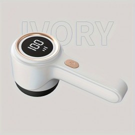 1pc, Fabric Shaver, Electric Lint Remover, USB Rechargeable Sweater Shaver, Power Lint Shaver, Fuzz Remover, Pilling Remover, Portable Hairball Trimmer For Clothes, Bedding, Furniture, Carpet, Sofa, Cleaning Supplies, Cleaning Gadgets