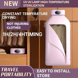 Portable Clothes Dryer, Mini Dryer Machine With Timing Function Equipped - Compact And Convenient Drying Solution For Apartment, Dorm, RV - Quick And Easy To Use Compact Dryer Machine With Dryer Bag For Delicate Garments, Underwear, Small Clothes