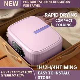 Portable Clothes Dryer, Mini Dryer Machine With Timing Function Equipped - Compact And Convenient Drying Solution For Apartment, Dorm, RV - Quick And Easy To Use Compact Dryer Machine With Dryer Bag For Delicate Garments, Underwear, Small Clothes