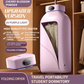 Portable Clothes Dryer, Mini Dryer Machine With Timing Function Equipped - Compact And Convenient Drying Solution For Apartment, Dorm, RV - Quick And Easy To Use Compact Dryer Machine With Dryer Bag For Delicate Garments, Underwear, Small Clothes