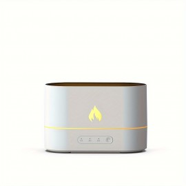 Crystal salt stone colorful atmosphere lamp flame aromatherapy machine volcano 3D simulation flame humidifier home essential oil aromatherapy