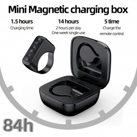 Remote Control Remote Control For Cell Phone Wireless Camera Video Recording Remote, Scrolling Ring For IPhone/Android/Ipad/Camera/ Remote Shutter Selfie Button Controller For Photos & Videos Chargeable Remote For Lazy Lying Down Control Cell Phones