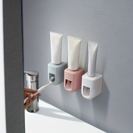 Hot Selling Toilet Fully Automatic Toothpaste Squeezer Toothbrush Holder Wall Mounted Toothpaste Lazy Toothpaste Squeezer