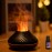 New Flame Light Aromatherapy Humidifier Ultrasonic Spray Fragrance Replenishment Expansion Fragrance Machine Essential Oil Humidifier Aromatherapy Machine Candle 7-color Atmosphere Light