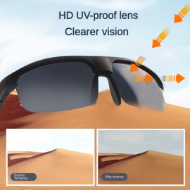 Smart Wireless V5.3 Sunglasses, Multifunctional Glasses, Wireless Calls, Music Playback, Outdoor Sports, TWS Headphones, Rechargeable HIFI Sound Quality, HD Lenses, Touch Control, Long Battery Life, Waterproof, Sun Protection And UV Protection