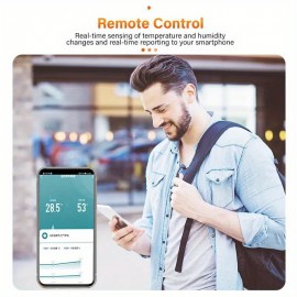 Tuya WiFi Temperature Humidity Sensor Smart Life APP Monitor Smart Home Work With Alexa Google Home No Hub Required