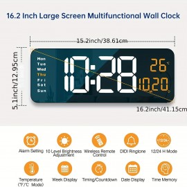 Digital Wall Clock Large Display