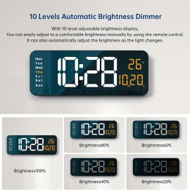 Digital Wall Clock Large Display