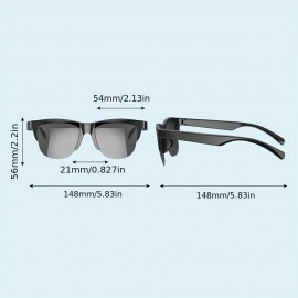Wireless 5.0 Smart Glasses Headphones: Outdoor Sports Music, Calls, and Anti-Blu-ray Protection!