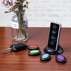 Remote Key Finder, Anti-Lost Reminder Tracker Wireless Key RF Locator for Phone Pets Keychain Wallet Luggage Pet Cat Dog Tracking Tracker 1 RF Transmitter & 4 Receivers, Halloween Gifts for Friends and Family