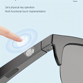 Wireless 5.0 Smart Glasses Headphones: Outdoor Sports Music, Calls, and Anti-Blu-ray Protection!