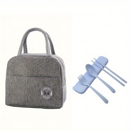 Gray With Tableware