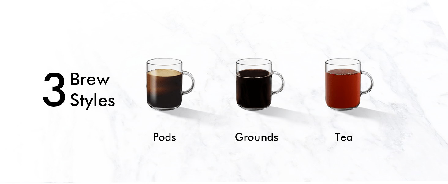 coffee maker 3 in 1 single serve coffee machine pod coffee maker for k pod capsule pod ground coffee brewer leaf tea maker 6 to 10 ounce cup removable 50 oz water reservoir details 2