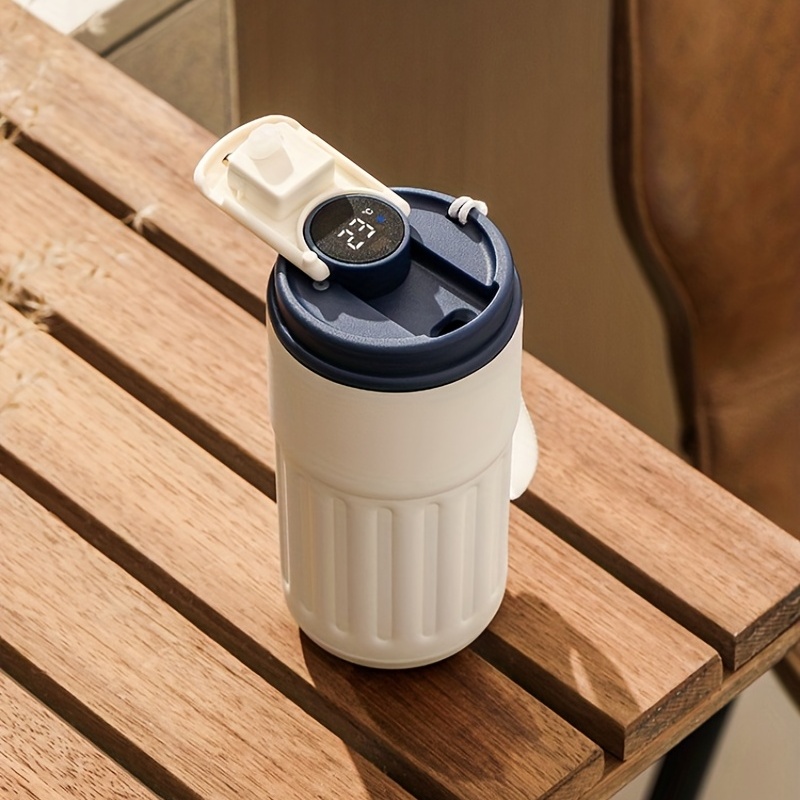 smart temperature display coffee cup insulation cup girls cute walking student male portable car water cup icecup details 0