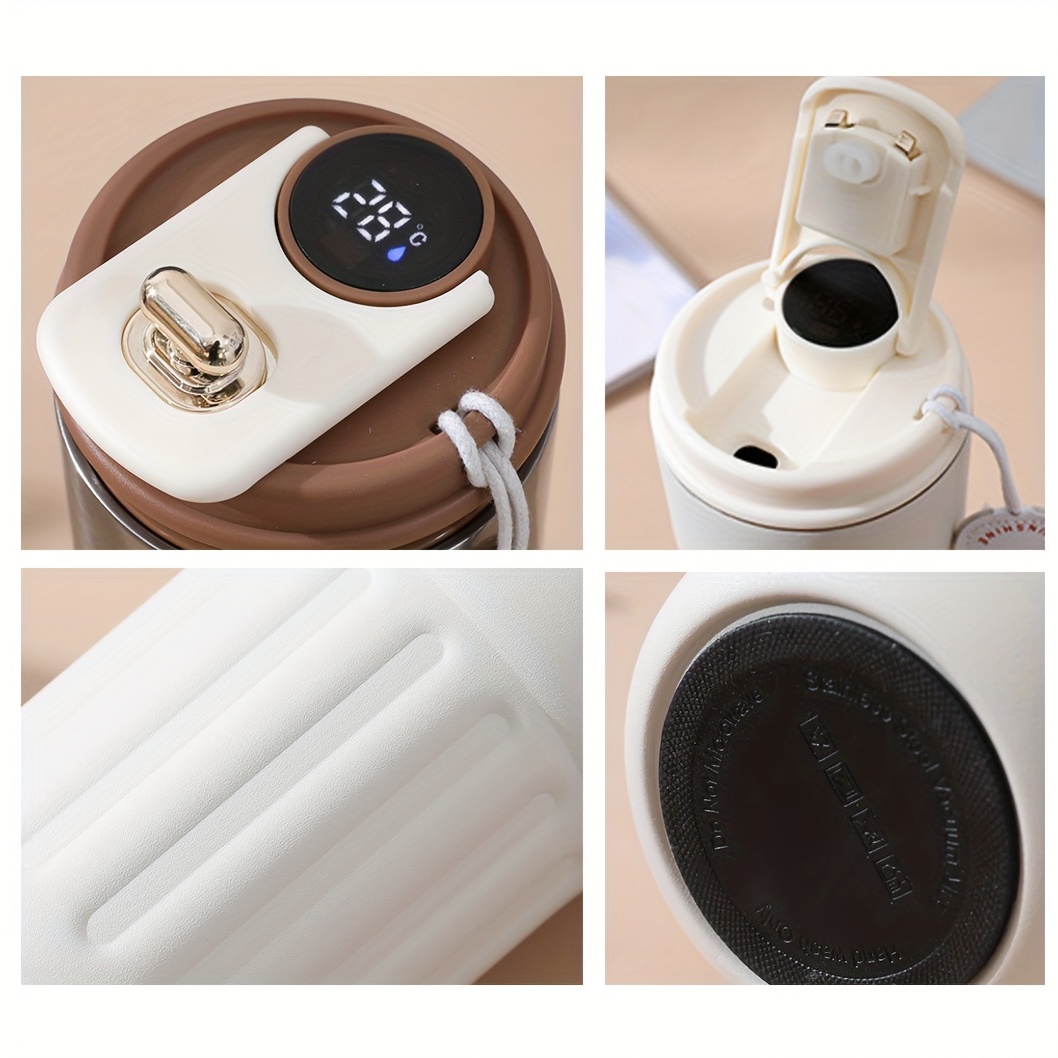 smart temperature display coffee cup insulation cup girls cute walking student male portable car water cup icecup details 4