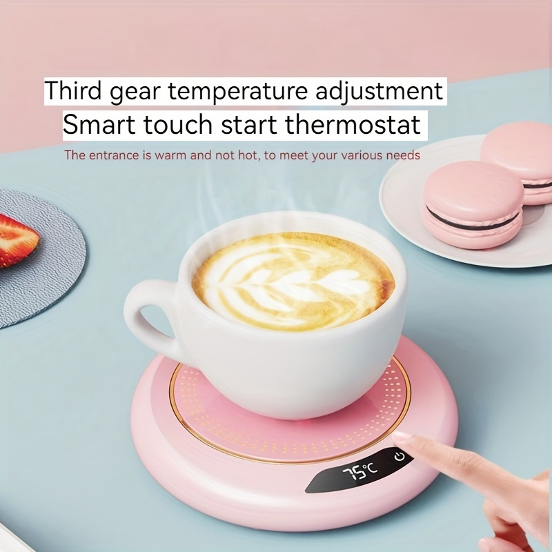 electric coffee mug warmer 3 temperature settings auto shut off usb heating pad for beverages milk tea hot chocolate without cups details 2