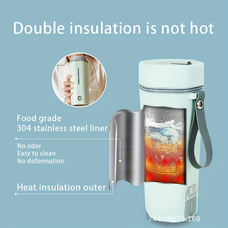 1pc 350ml fast boiling electric kettle detachable electrical wire us plug suitable for business trips travel office home with automatic shut off function details 4
