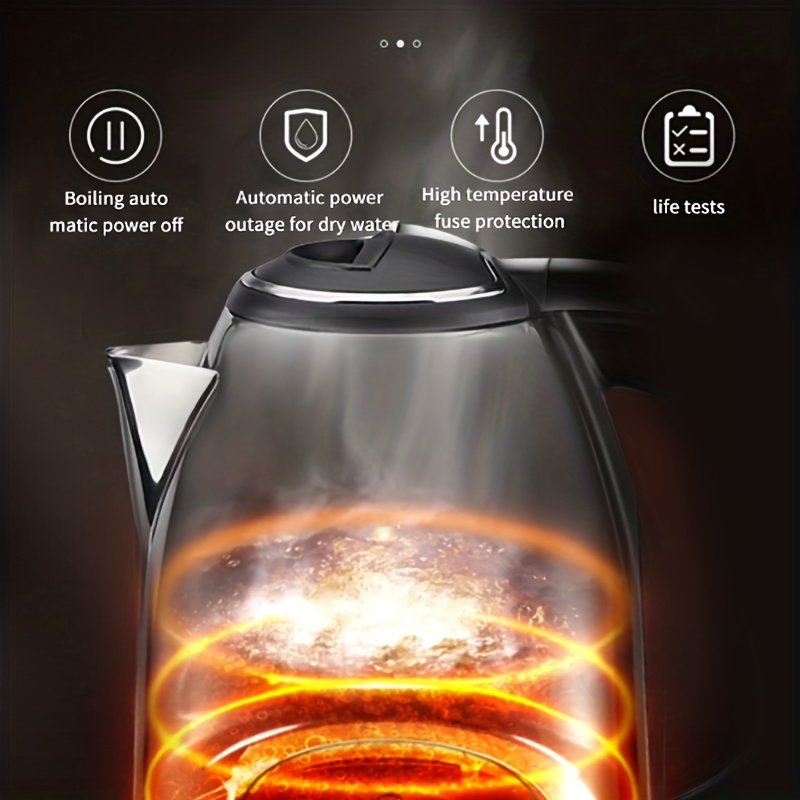 electric kettle 2l large capacity automatic power outage anti scalding curling boiling kettle household stainless steel electric hot kettle details 3