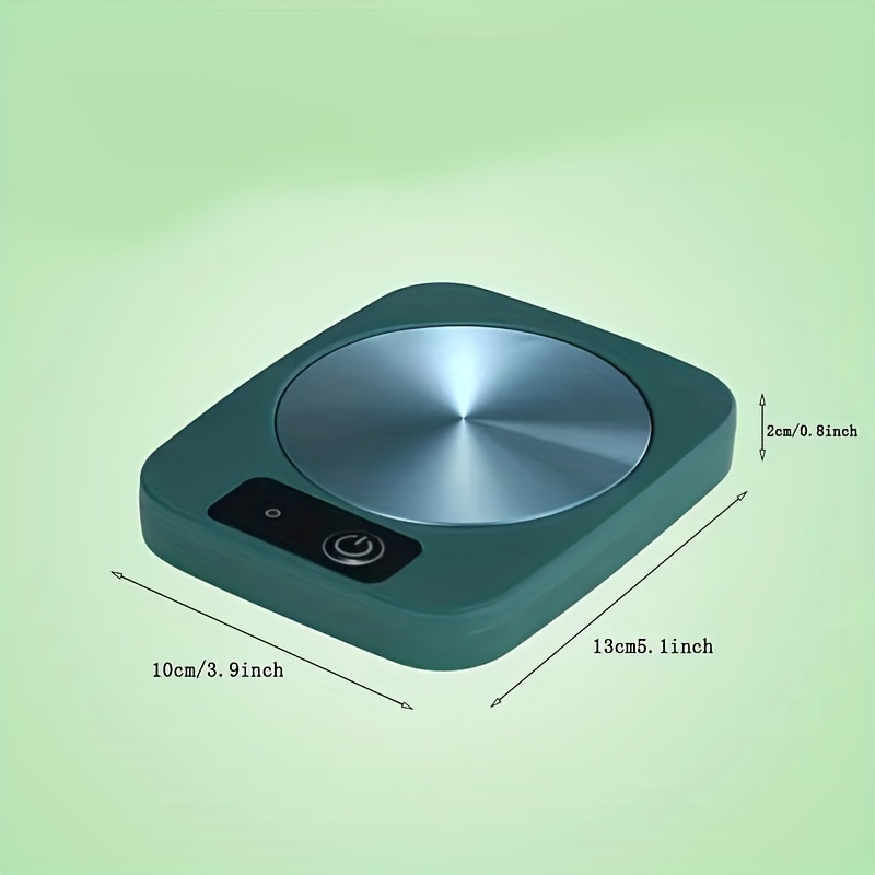 smart mug warmer, smart mug warmer 16w electric mug and coffee warmer candle warmer tabletop table tea milk warmer for home and office green details 0