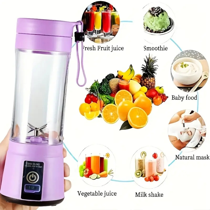 portable mini wireless blender juicer get freshly squeezed juice anytime anywhere details 1