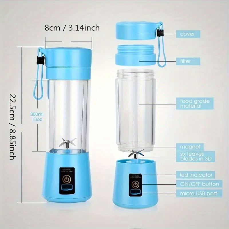 portable mini wireless blender juicer get freshly squeezed juice anytime anywhere details 3