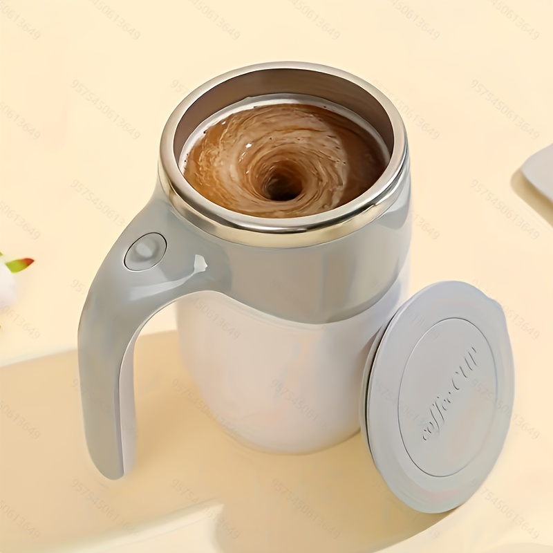 full automatic mixing cup, full automatic mixing cup rotating water cup electric coffee cup lazy portable milk stainless steel cup details 0