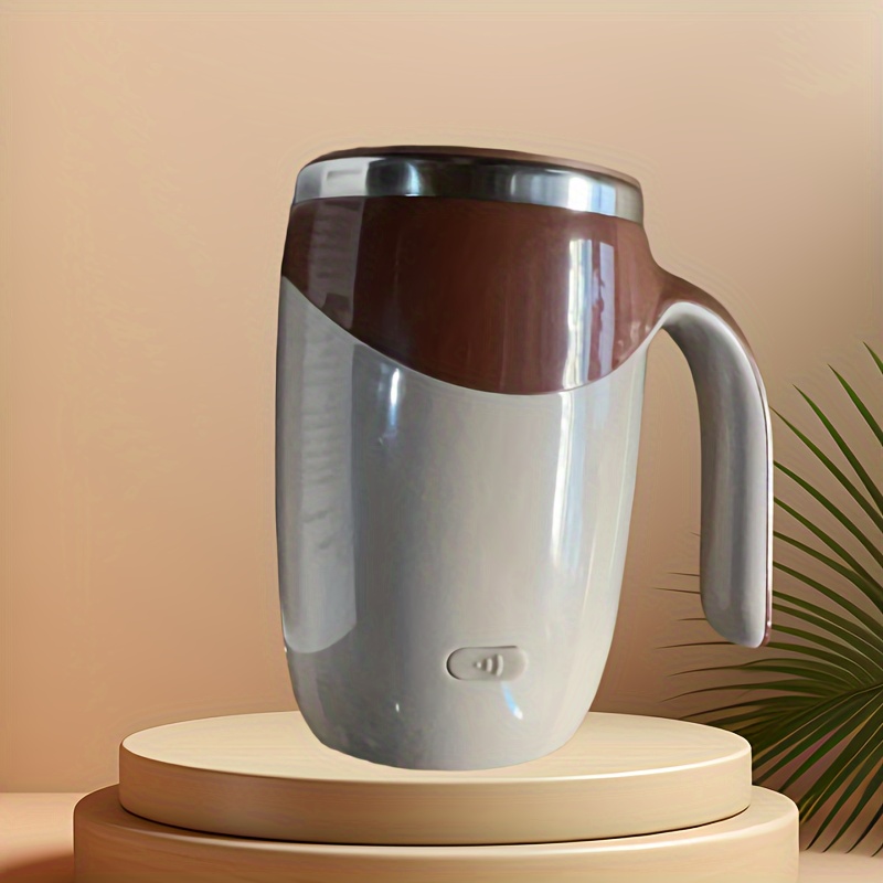 full automatic mixing cup, full automatic mixing cup rotating water cup electric coffee cup lazy portable milk stainless steel cup details 1