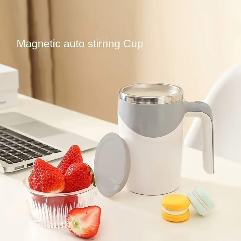 full automatic mixing cup, full automatic mixing cup rotating water cup electric coffee cup lazy portable milk stainless steel cup details 2